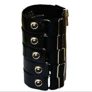 - Bordelle Zipper Leather Bracelet
